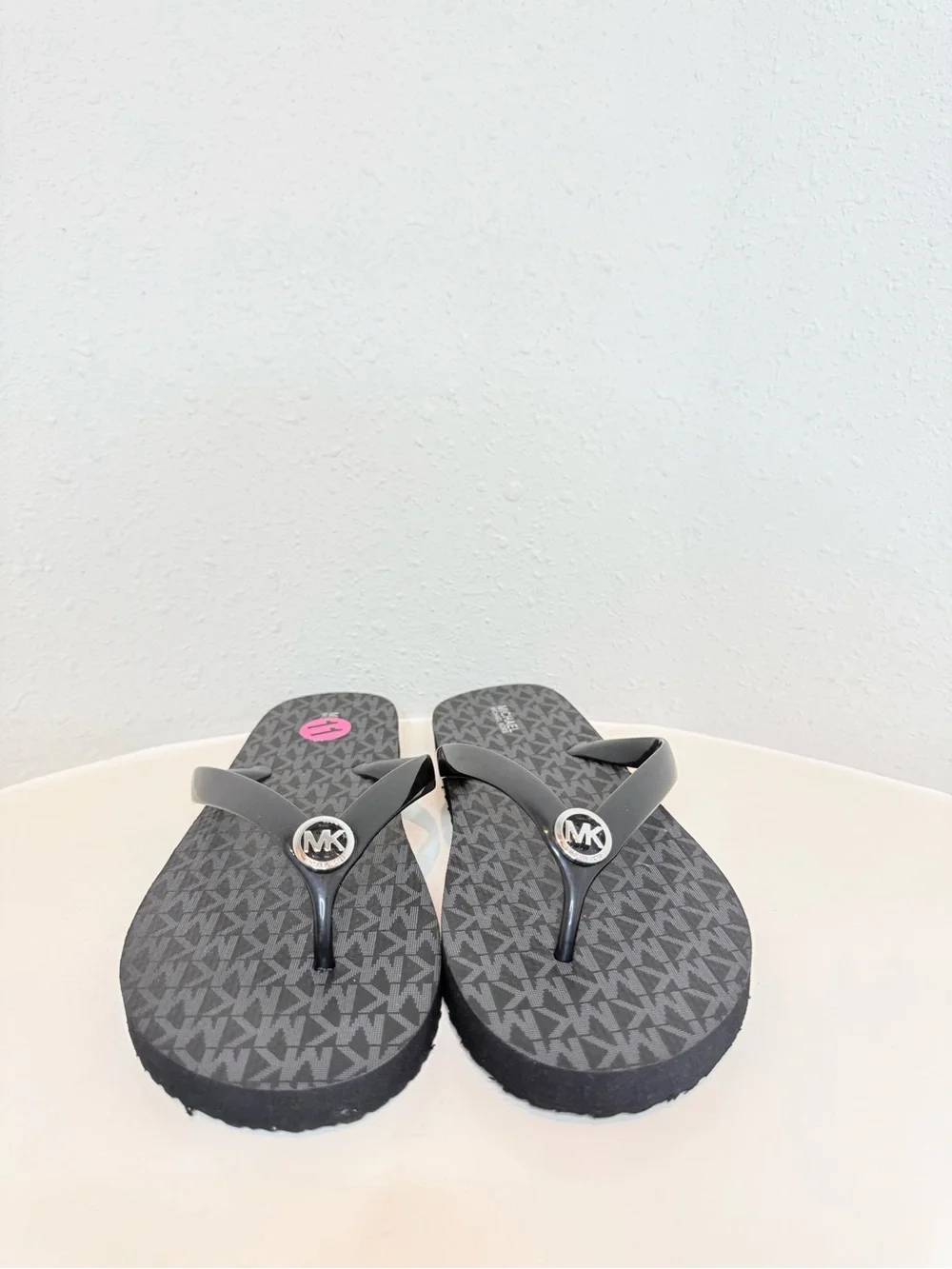 Michael Kors Signature Logo Black Women’s Slides Size 11 NEW